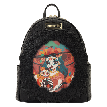 Loungefly Día de los Muertos La Catrina Photo Insert Mini Backpack